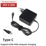65W 20V 3.25A Type C 45W USB C Phone PD Laptop Plug Charger Power (New)