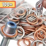 Car Oil Pan Drain Gasket Drainage Bolt Pad Aluminum  Copper Oil Drain Plug (New)
