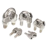 10  Silver A2 Stainless Steel U Bolt Type Wire Rope Clip M2 M3 (New)