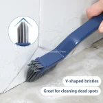 V Shaped Gap Cleaning Brush   Multi Purpose Hard Bristle Tool for Bathroom, Kitchen & (New)
