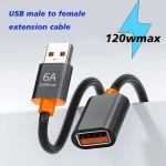 USB 2 Extension Cable Male to Female Extender Cable Fast Speed USB  2.0 (New)