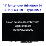 14-inch for Lenovo ThinkBook 14 2-in-1 G4 IML(21MX) LCD Touch Screen Assembly with Digitizer Board Replacement (New)