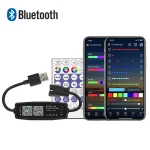WS2811 WS2812B LED Controller Bluetooth Music With MIC For SK6812 WS2812 Pixel LED (New)