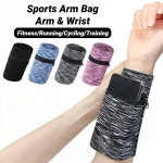 Zipper Running Wrist Bag Lightweight Phone Key Card Pouch Sweatproof Gym Fitness Sports (New)