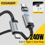 Essager 240W Magnetic Data Line USB C To USB C (New)