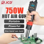 IC Hot Air Gun JCD 8208 Micro Hot Air Gun 750W Welding Rework Station LCD Digital Display Soldering Heat Gun Hair Dryer BGA IC Solder Tools (New)