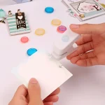 1Portable Mushroom Hole Puncher Loose leaf Hole Puncher Students Gift Stationery Disc Ring Binding (New)