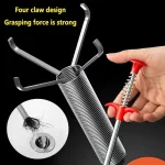 60cm Spring Pipe Dredging Tools Drain Snake Drain Cleaner Sticks Clog Remover Cleaning (New)