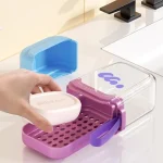 Soap Case Travel Case Leakproof Container with Lid for Traveling Camping Gym Applies (New)