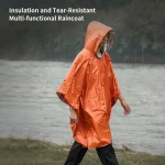Emergency Raincoat Poncho Waterproof Rainwear Blanket Survival Camping Equipment Cold Insulation Rainwear Camping (New)