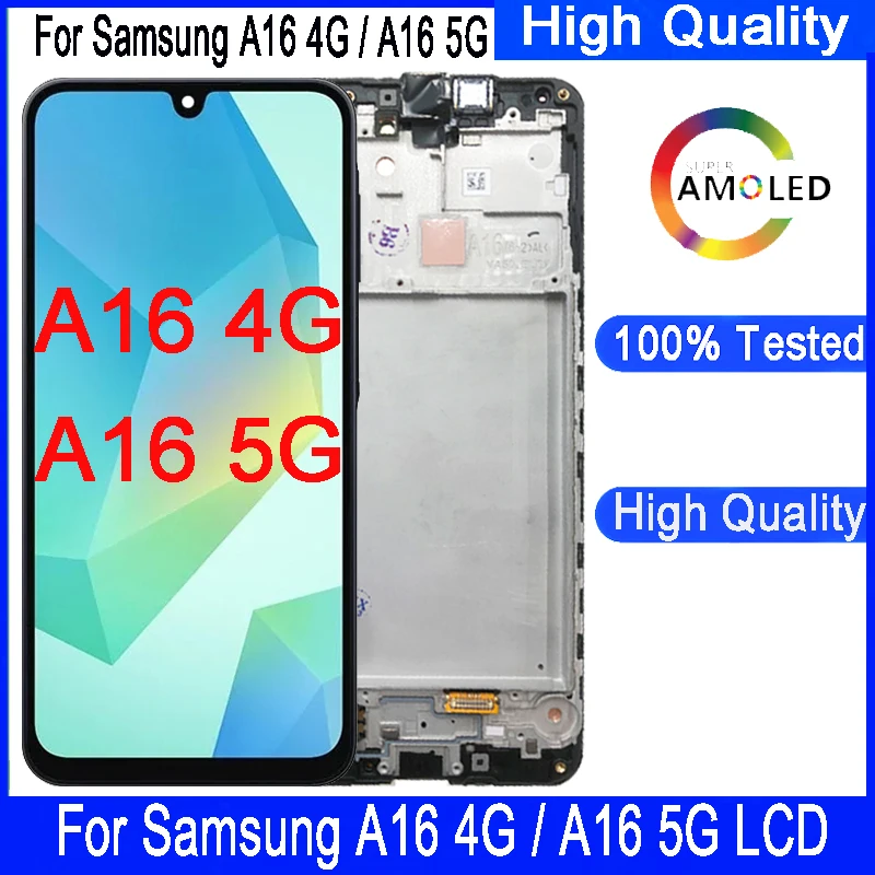 S87115a89f6494217b02091b1b88c9d3fu 6.7" Super AMOLED Samsung A16 4G SM-A165F LCD Display (New) - Image 1