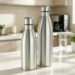 0.75 1 Liter Stainless Steel Canteen Kettle Outdoor Camping Hiking Water Bottle Portable Large (New)