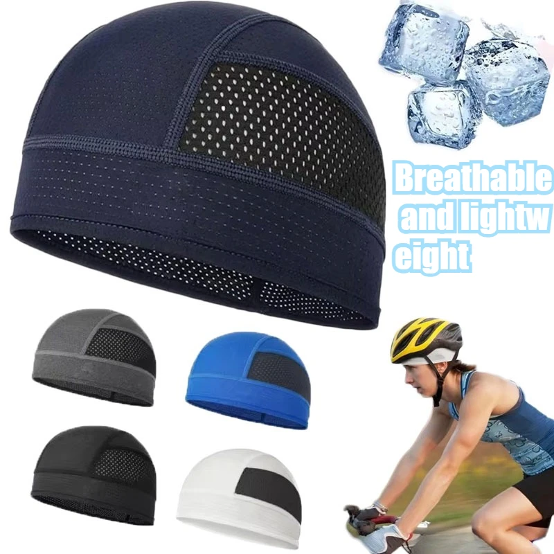 S87312c4cddc14bb8a101a80deec79dbaf Sun Protection Bicycle Cap Quick drying Breathable Mesh Running Cap Sweat Wicking Cycling Men (New) - Image 1