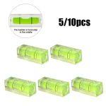 5 10 Mini Spirit Square Bubble Level Protractor Precision Level Cylinder Level Horizontal Bead (New)