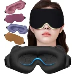 3D Contoured Sleep Eye Mask Weighted for Side Sleepers Soft Comfortable 1 Blockout (New)