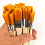 20 Small Nylon Bristle Oil Painting Brushes,BBQ Brush Large Medium Small Paint Brushes,Art (New)