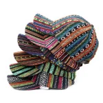 Bohemian Style Unisex Random Colorful Patterned Fabric Patchwork Baseball Cap Design Four Seasons (New)