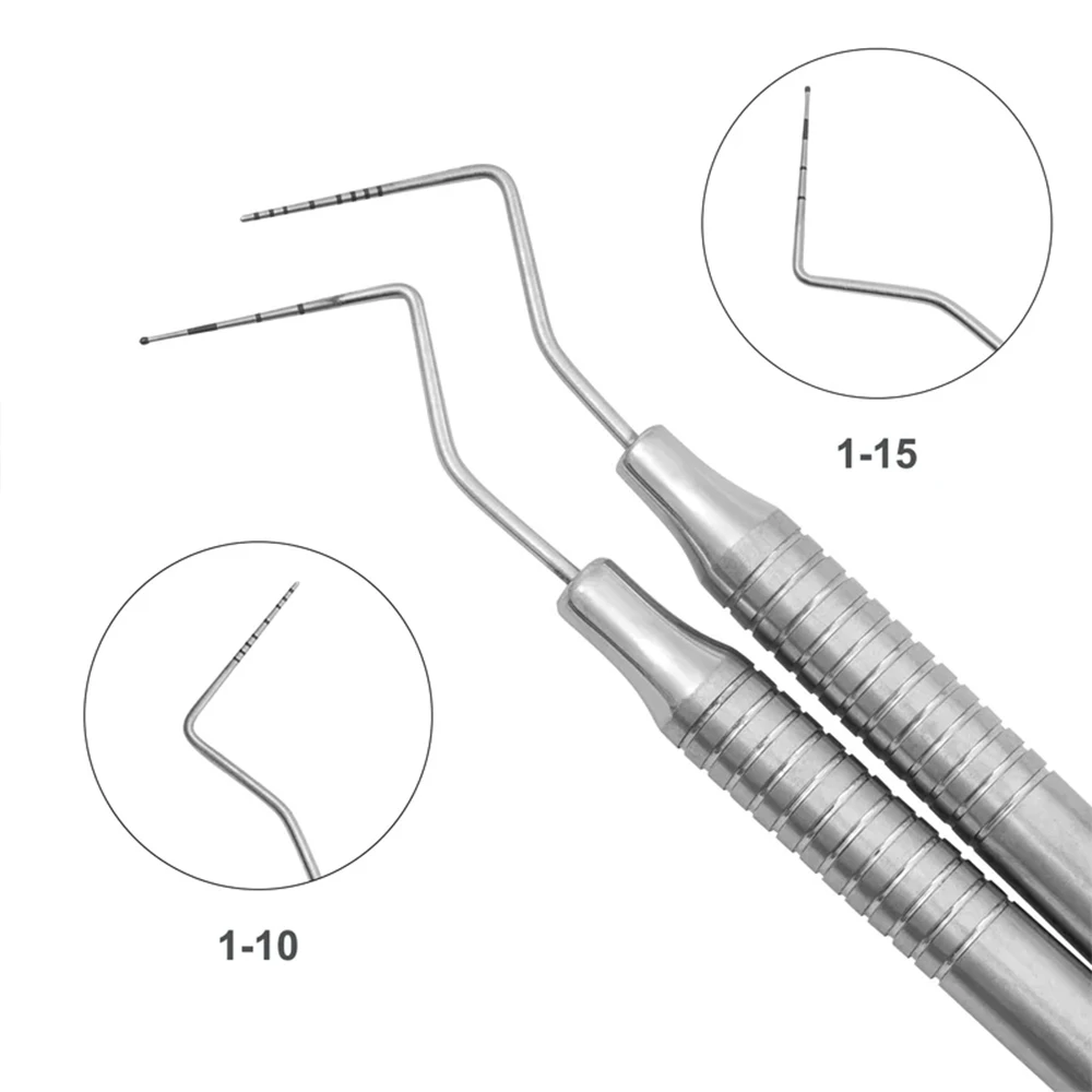 S8879e2fbc4d34490aaa34dd016ae2a07R Dental Periodontal Probe with Scale 46032 46037 Stainless Steel Explorer Probe Instrument Dentist (New) - Image 1