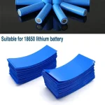 100 Flat PVC Heat Shrink Tubing Battery Wrap For 18650 Lithium Battery Heat (New)