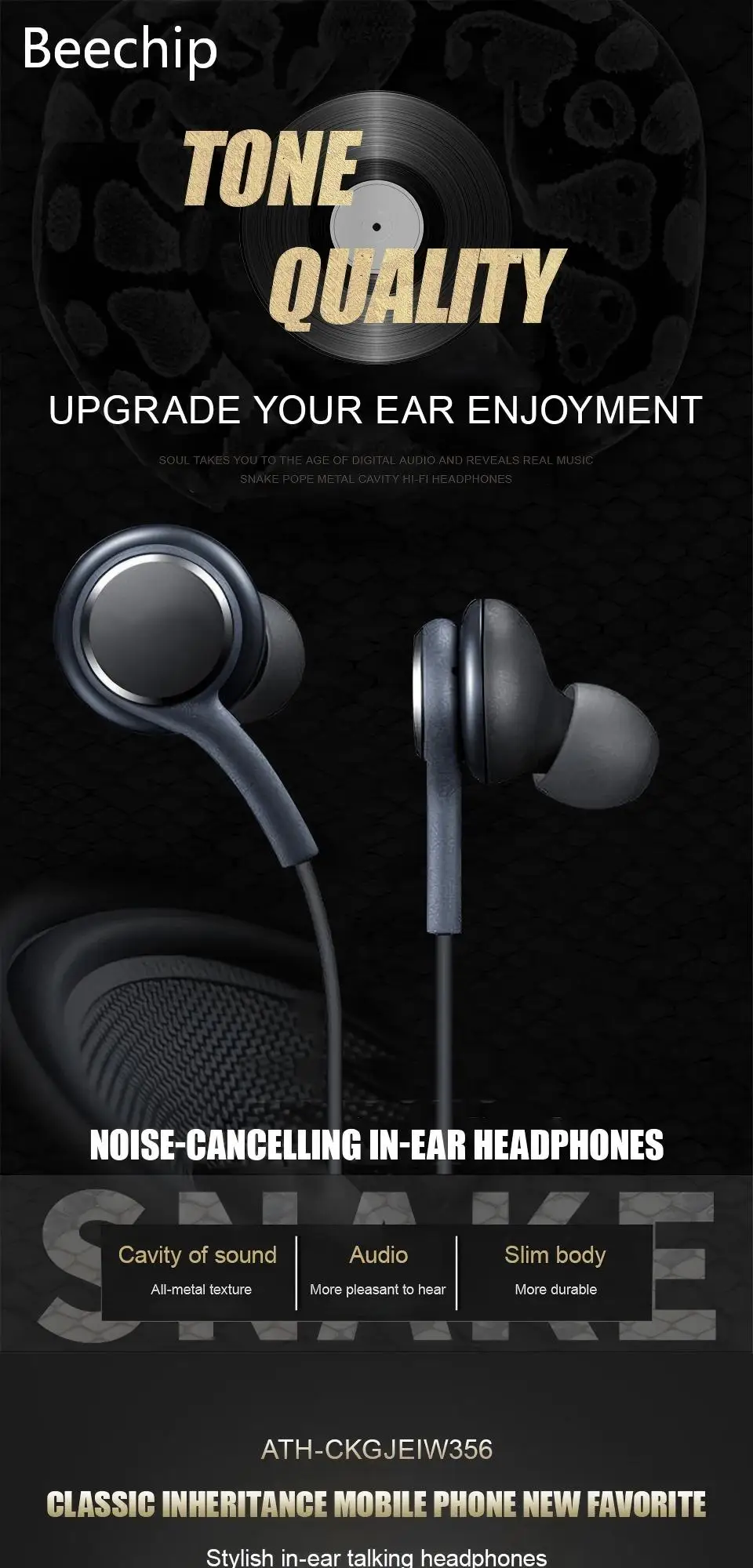 S8900a9277f8c4a6190d955a1d59cfee17 Original Type C Wired Earphone For Samsung Galaxy S23 S21 S22 Ultra Plus (New) - Image 1