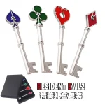 Residents Evils Remake RPD Keys Set Raccoon Police Department Square Plum Heart Logo (New)