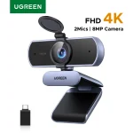 4K FHD 1080P Webcam 8MP for , PDAF Auto Focus, Dual AI Noise Cancelling (New)