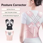 Adjustable Posture Corrector Back Support Belt Spine Alignment Waist Trainer for Men and (New)