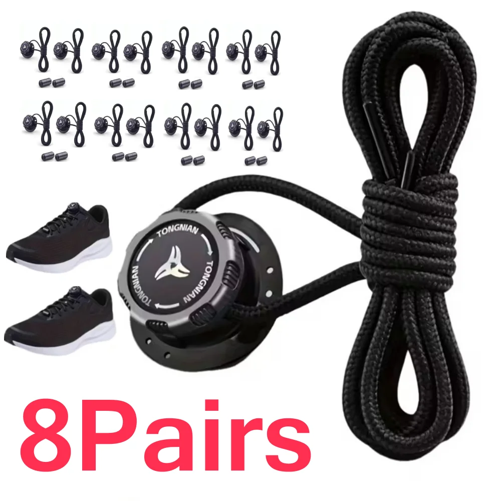 S8a55742c793f4a828879d2abcd00eea4z 37107 Pairs No Tie Shoe Locks Rotating Buckles for Sports Shoes Unisex Quick Adjust (New) - Image 1