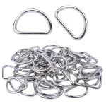 50 D Ring Buckle Stainless Steel Semi Circular D Ring Adjustable hardware Bag Belt Process DIY (New)