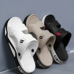 Mens Slippers Summer Sandals EVA Light Adult Thick soled Beach Shoes Non slip Open toe (New)