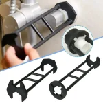 Multifunctional Sink Wrench Faucet Key Plumbing Pipe Wrench Bathroom Kitchen Sink Repair Set (New)