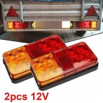 2 12V 24V 12 80V LED Truck Tail Lamp Taillight Turn Signal Indicator Stop Lamp Rear (New)
