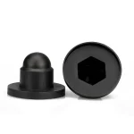 20p PE Bolt Cover Screw Caps Hex Cap Dome Plastic Bolt Nut M8 (New)