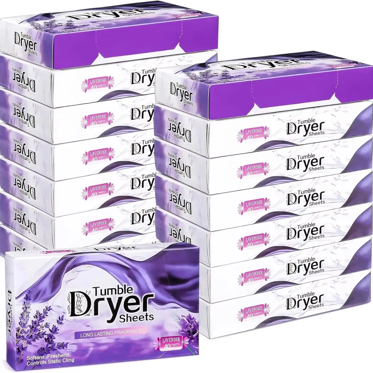 S8bbff30f6c434292a28879cb57157944d Dryer Sheets Bulk Natural Fabric Softener Plant Lavender Laundry Softener Naturally Pet Clothing (New) - Image 1