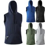 [USA Size] Quick Dry GYM T Shirt Sports Streetwear Fashion Hoodie T Shirt Black 2025 (New)