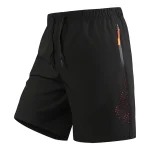 Men Running Shorts Sports Athletic Shorts Elastic Waist Breathable Workout Gym Jogging Shorts (New)