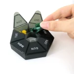 7 Days Pill Storage Box Mini Travel Portable Medicines Dispenser Box Multifunction Plastic (New)