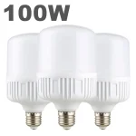 100W E27 LED Screw Mouth Light 220V High Brightness Light Bulb White Light (New)