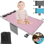 Kids Travel Airplane Bed With Storage Bag Portable Baby Airplane Car Seat Extender (New)
