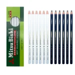 12 lot Japan Black Pencil Colored Pencil Dermatograph K7600 Oil Based Paper Wrapped For Tattoo (New)
