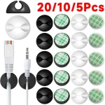 20-Car Cable Clips Winder Earphone Holder Cord USB Line (New)