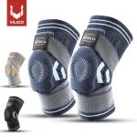 1 Knee Brace Compression Knit Knee Pad For Sports Quickly Absorb Perspiration Keep (New)