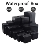 ABS Waterproof Box Housing Electronic Safe Case Plastic Boxes Black Wire Junction Box (New)