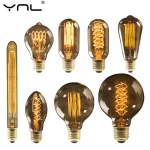 Retro Edison Bulb E27 220V 40W ST64 G80 G95 G125 Ampoule Vintage Edison (New)