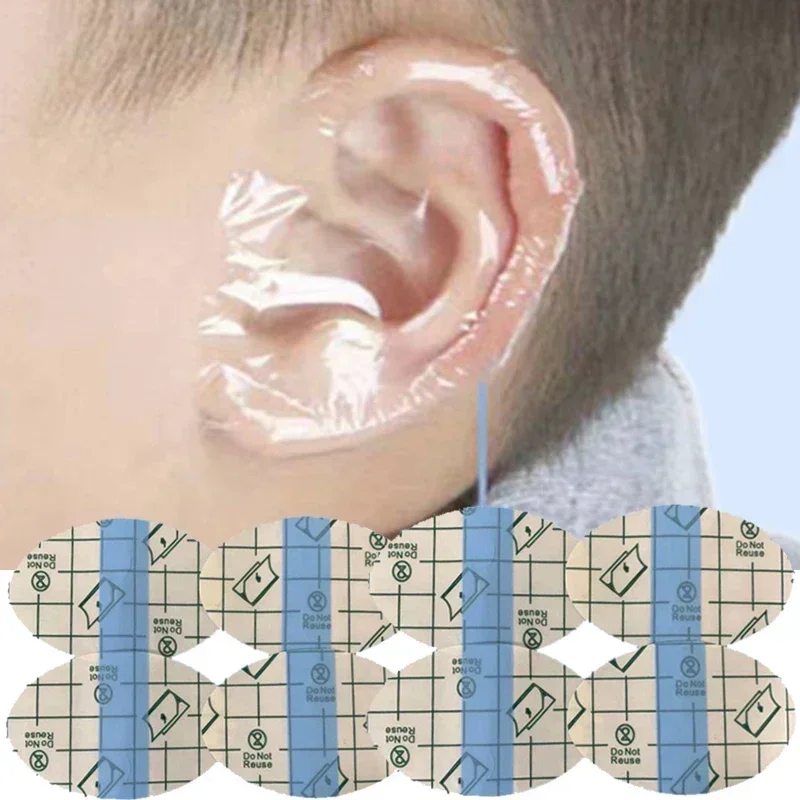 S8e754fda294a4b83abb85f84dac0ef872 20 60 100 Baby Shampoo Ear Covers Waterproof Kids Shower Swimming Protection Ear Stickers Child (New) - Image 1