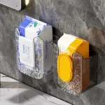 Punch Free Toilet Paper Holder Box Waterproof Storage Toilet Paper Storage Rack Paper Towel (New)