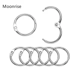 20 88mm Nickel Plated Book Rings Loose Leaf Binder Ring Key Chain Key Assorted (New)