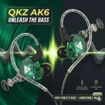 AK6 Gaming Earbuds with Mic Universal 3.5mm Jack HiFi Sport Headphones in Ear (New)