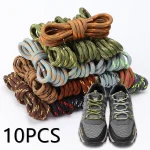 4 10 Round Shoelaces Outdoor Hiking Sports Shoe Laces Kids Sneakers Shoelaces Length 100 120 140 160CM (New)