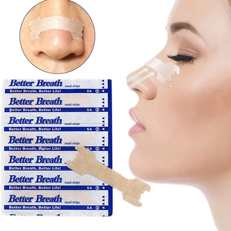 S8f9d67940500468bad34499a9b0bc5bcK 20 50 100 Breathing Nasal Strips Right Way Stop Snoring Anti Snoring Strips Easier Better (New) - Image 1